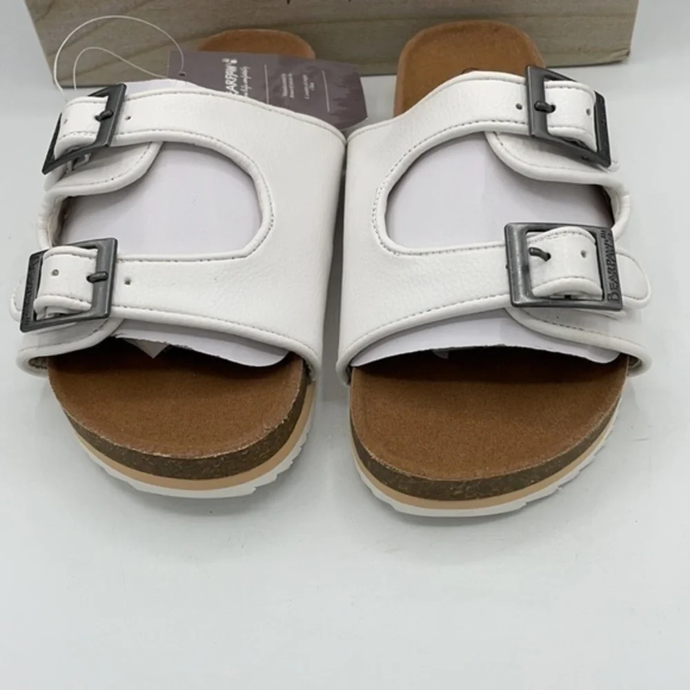 BEARPAW White Brooklyn Sandals